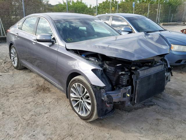 KMHGN4JEXFU087744 - 2015 HYUNDAI GENESIS 3. GRAY photo 1