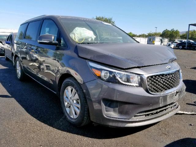 KNDMB5C12G6151653 - 2016 KIA SEDONA LX CHARCOAL photo 1