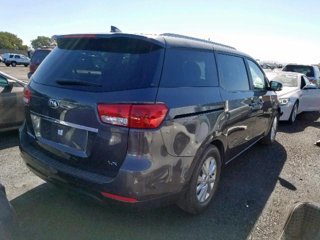 KNDMB5C12G6151653 - 2016 KIA SEDONA LX CHARCOAL photo 4