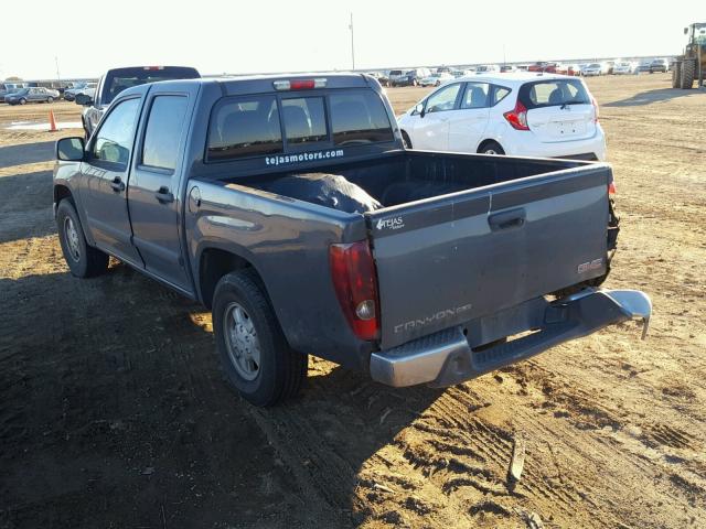 1GTCS43E188222596 - 2008 GMC CANYON SLE GRAY photo 3