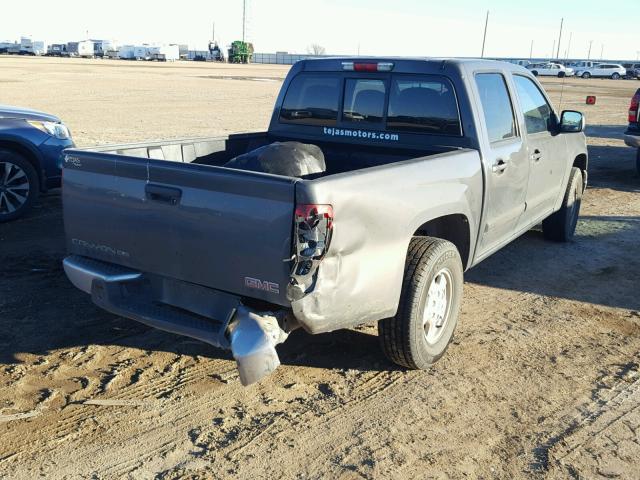 1GTCS43E188222596 - 2008 GMC CANYON SLE GRAY photo 4