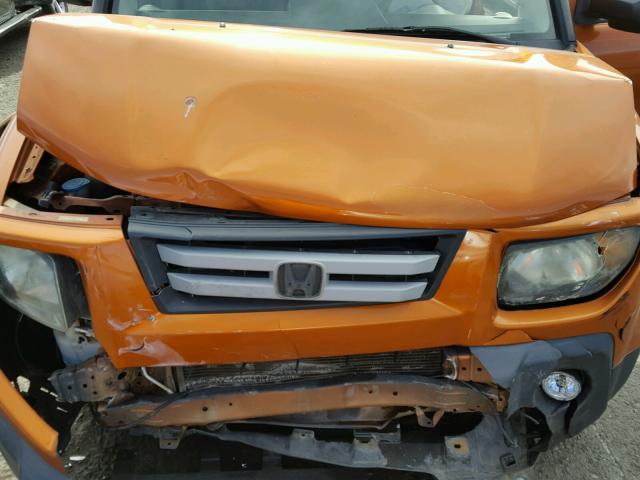 5J6YH28748L002234 - 2008 HONDA ELEMENT EX ORANGE photo 7