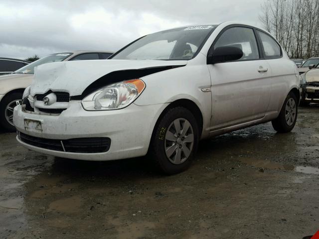 KMHCM3AC9AU185490 - 2010 HYUNDAI ACCENT BLU WHITE photo 2