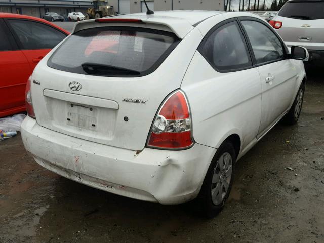 KMHCM3AC9AU185490 - 2010 HYUNDAI ACCENT BLU WHITE photo 4