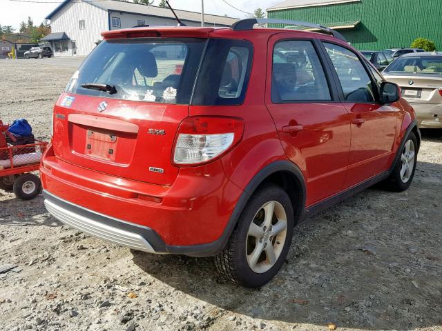 JS2YB417X96200691 - 2009 SUZUKI SX4 TOURIN RED photo 4