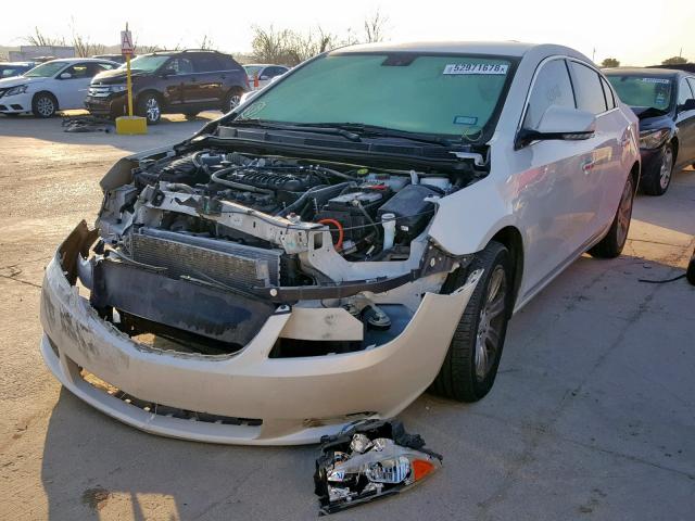 1G4GC5EG8AF283251 - 2010 BUICK LACROSSE C WHITE photo 2