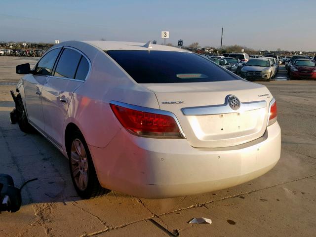 1G4GC5EG8AF283251 - 2010 BUICK LACROSSE C WHITE photo 3