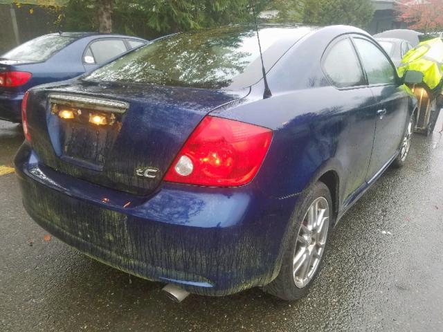 JTKDE177250010458 - 2005 TOYOTA SCION TC ლურჯი ფოტო 4
