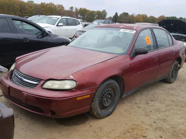 1G1ND52F14M623255 - 2004 CHEVROLET CLASSIC MAROON photo 2