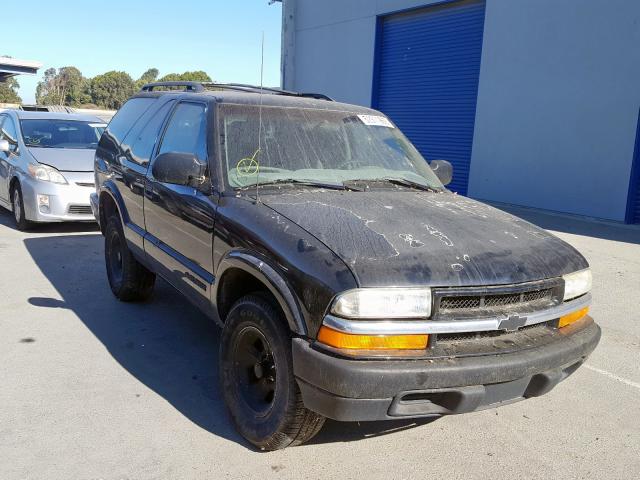 1GNCS18W62K101306 - 2002 CHEVROLET BLAZER BLACK photo 1