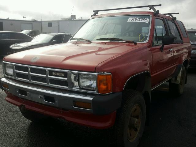 JT4RN62D1G0054350 - 1986 TOYOTA 4RUNNER RN RED photo 2