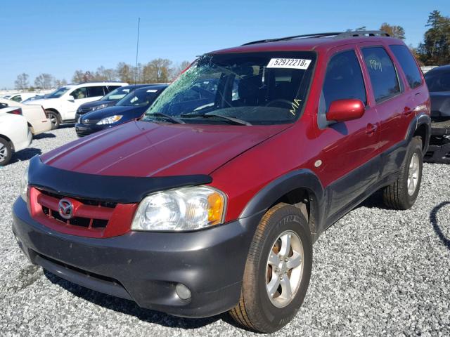 4F2CZ04106KM05259 - 2006 MAZDA TRIBUTE S BURGUNDY photo 2