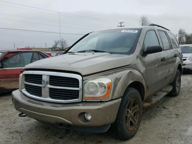 1D8HB48N46F136644 - 2006 DODGE DURANGO SL BROWN photo 2