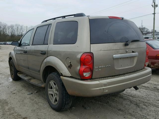 1D8HB48N46F136644 - 2006 DODGE DURANGO SL BROWN photo 3