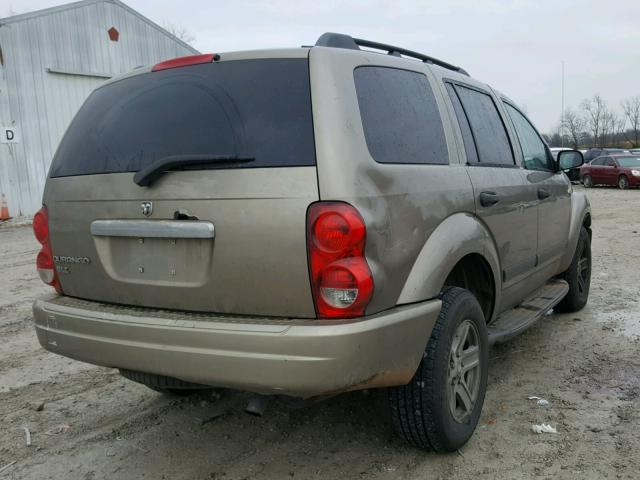 1D8HB48N46F136644 - 2006 DODGE DURANGO SL BROWN photo 4