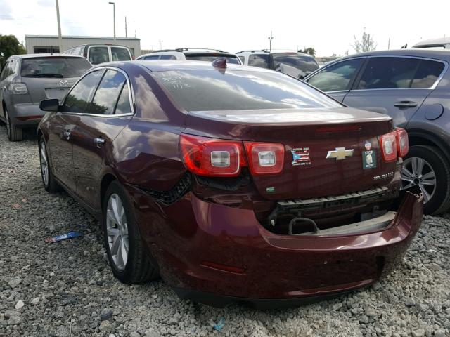 1G11E5SA9GF138693 - 2016 CHEVROLET MALIBU LIM 栗色 照片 3