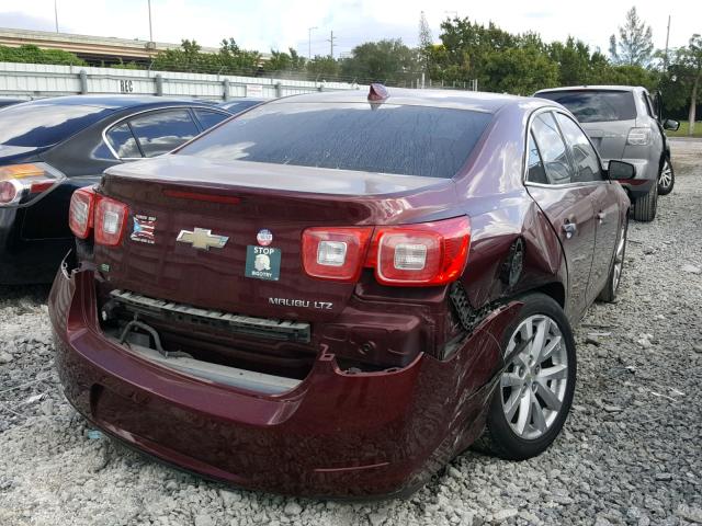 1G11E5SA9GF138693 - 2016 CHEVROLET MALIBU LIM 栗色 照片 4