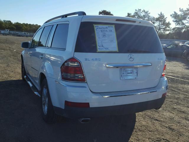 4JGBF71E98A312510 - 2008 MERCEDES-BENZ GL 450 4MA WHITE photo 3