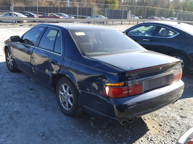 1G6KS54Y02U304069 - 2002 CADILLAC SEVILLE SL BLUE photo 3