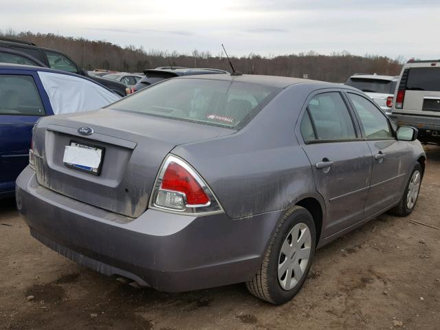 3FAHP06Z27R164774 - 2007 FORD FUSION S GRAY photo 4