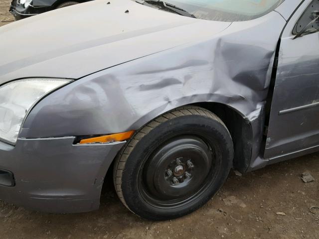 3FAHP06Z27R164774 - 2007 FORD FUSION S GRAY photo 9