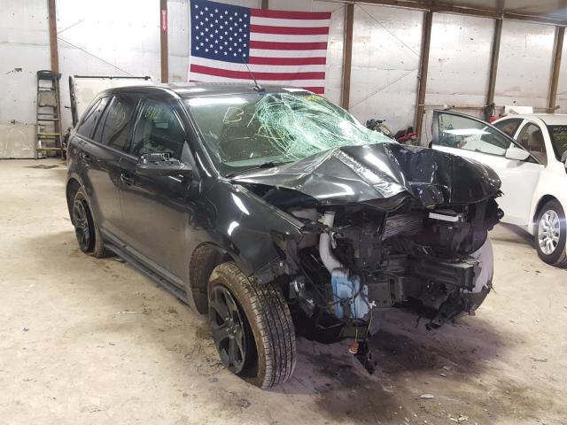 2FMDK3J95DBB12576 - 2013 FORD EDGE SEL BLACK photo 1