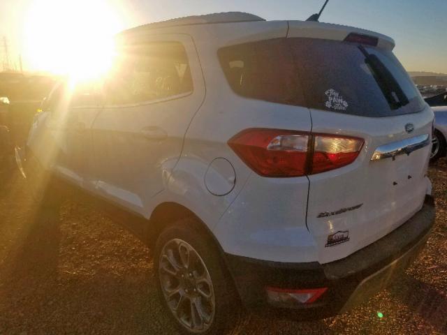 MAJ6P1WLXJC165279 - 2018 FORD ECOSPORT T WHITE photo 3