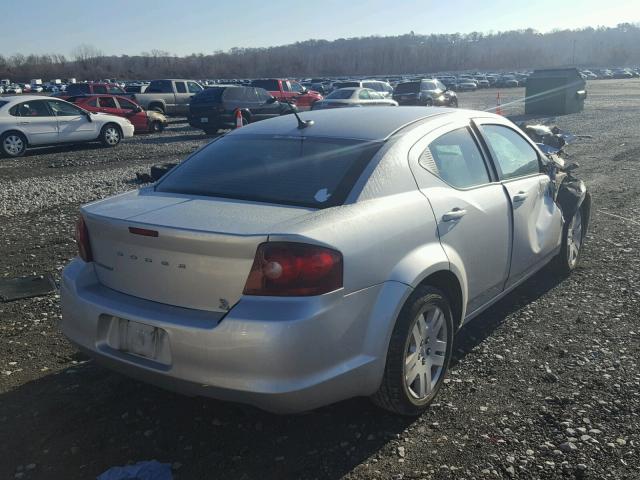 1B3BD4FB2BN587855 - 2011 DODGE AVENGER EX SILVER photo 4