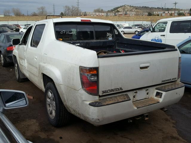 2HJYK16597H544746 - 2007 HONDA RIDGELINE SILVER photo 3