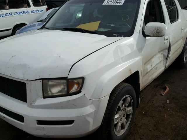 2HJYK16597H544746 - 2007 HONDA RIDGELINE SILVER photo 9