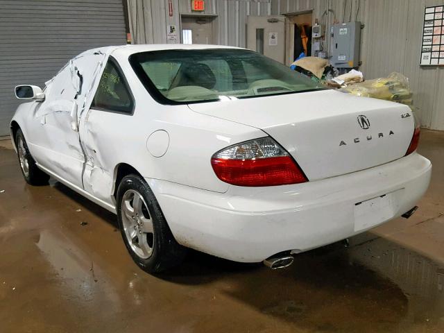 19UYA42413A002556 - 2003 ACURA 3.2CL WHITE photo 3