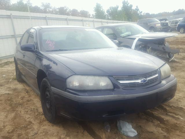 2G1WF52EX29128553 - 2002 CHEVROLET IMPALA BLUE photo 1