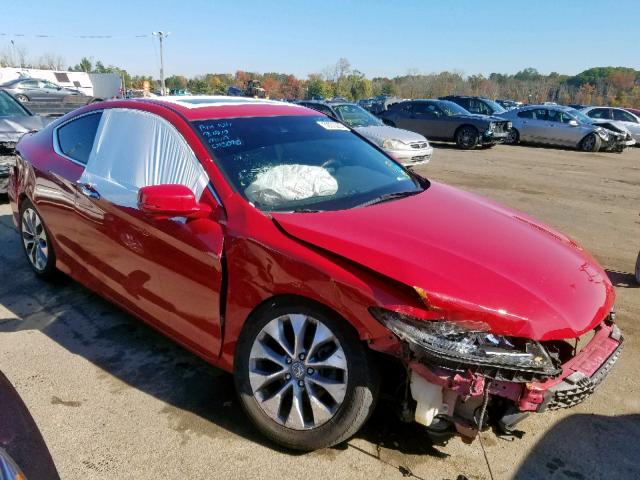 1HGCT1B80DA003737 - 2013 HONDA ACCORD EXL RED photo 1