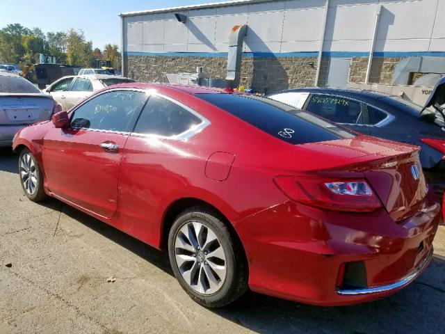 1HGCT1B80DA003737 - 2013 HONDA ACCORD EXL RED photo 3