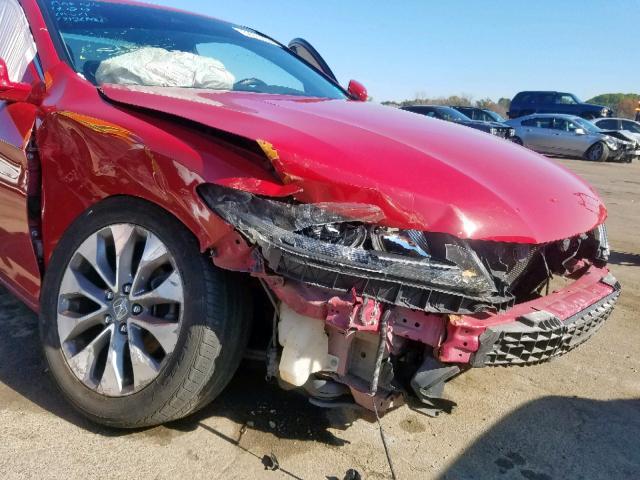 1HGCT1B80DA003737 - 2013 HONDA ACCORD EXL RED photo 9