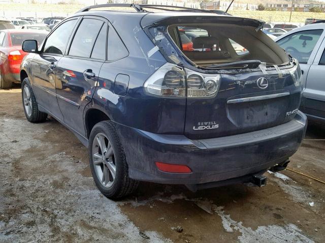 JTJHW31U460031407 - 2006 LEXUS RX 400H BLUE photo 3