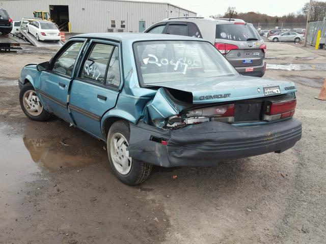 1G1JC5445P7303940 - 1993 CHEVROLET CAVALIER V TEAL photo 3