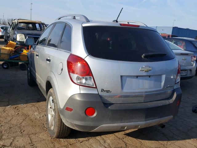 3GNAL2EK1CS568148 - 2012 CHEVROLET CAPTIVA SP SILVER photo 3