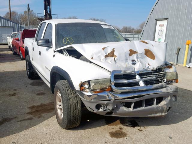 1B7HL2AN71S308210 - 2001 DODGE DAKOTA QUA WHITE photo 1