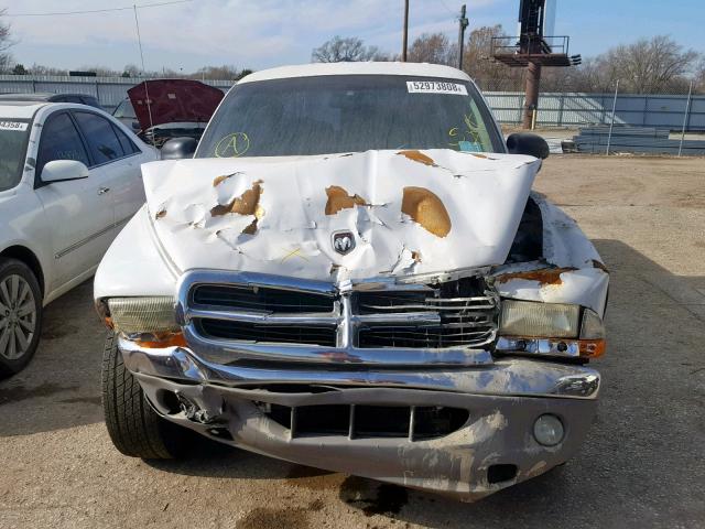 1B7HL2AN71S308210 - 2001 DODGE DAKOTA QUA WHITE photo 7