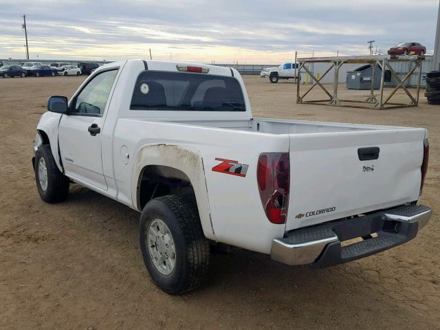 1GCDS148658155257 - 2005 CHEVROLET COLORADO WHITE photo 3