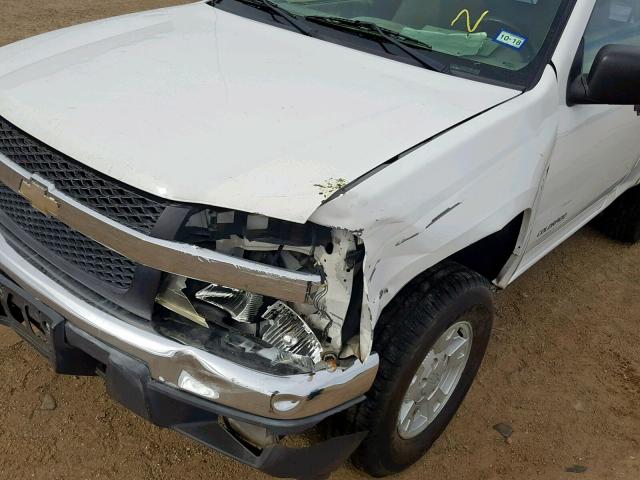 1GCDS148658155257 - 2005 CHEVROLET COLORADO WHITE photo 9