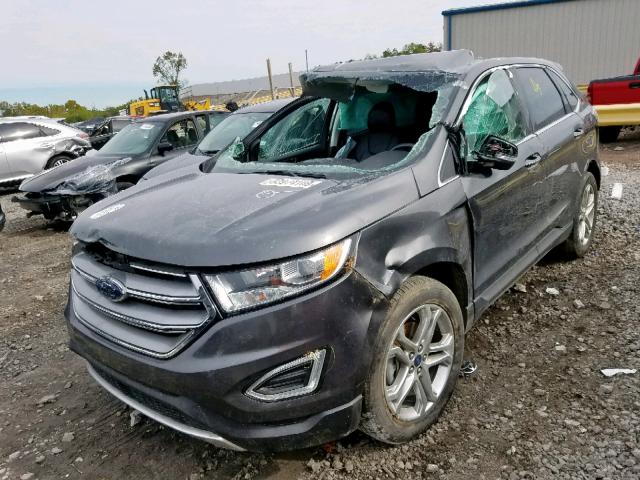 2FMPK3K92JBB44442 - 2018 FORD EDGE TITAN GRAY photo 2