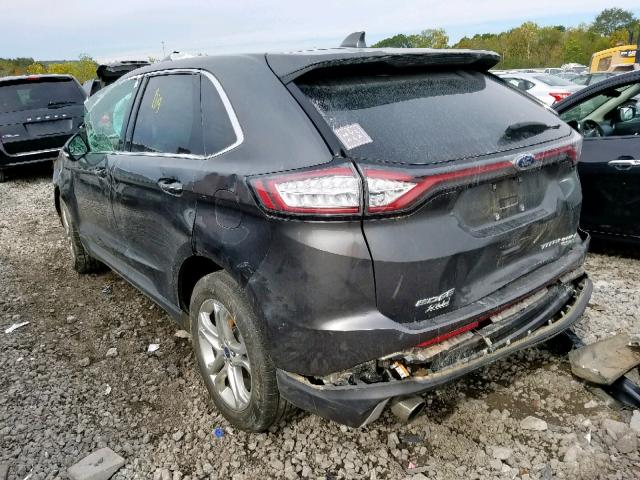 2FMPK3K92JBB44442 - 2018 FORD EDGE TITAN GRAY photo 3