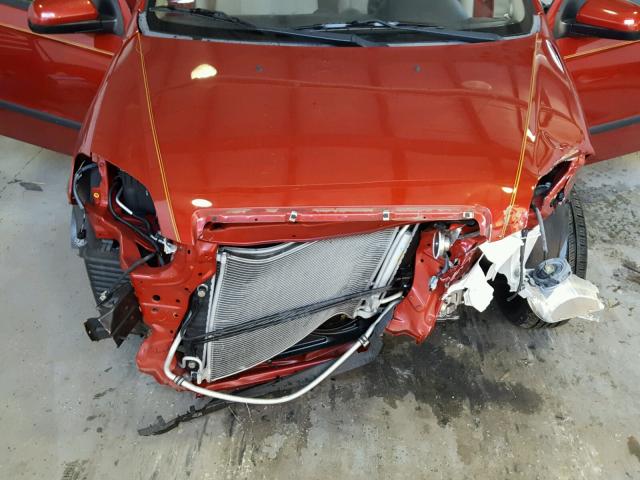 KL1TD5DE8BB137903 - 2011 CHEVROLET AVEO LS RED photo 7