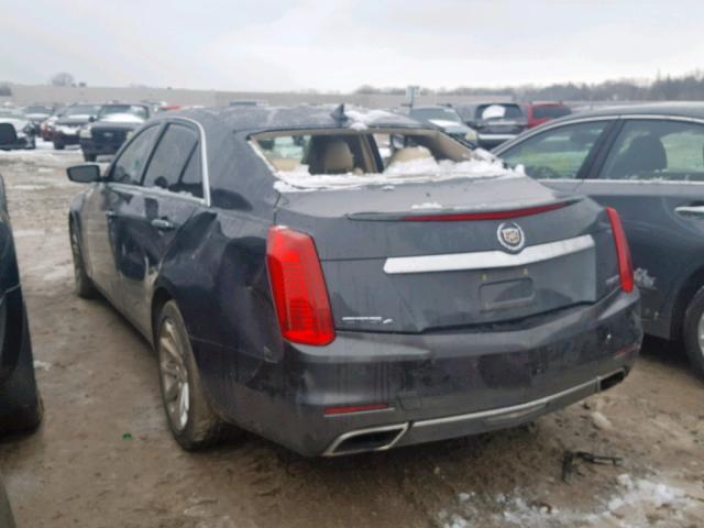 1G6AX5SX1E0172345 - 2014 CADILLAC CTS LUXURY GRAY photo 3