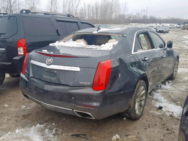 1G6AX5SX1E0172345 - 2014 CADILLAC CTS LUXURY GRAY photo 4