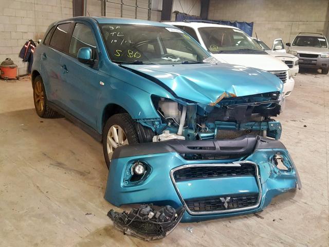 4A4AR3AU1DE011636 - 2013 MITSUBISHI OUTLANDER BLUE photo 1