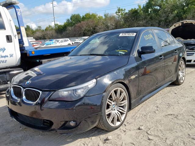 WBANW53538CT48097 - 2008 BMW 550 I BLACK photo 2