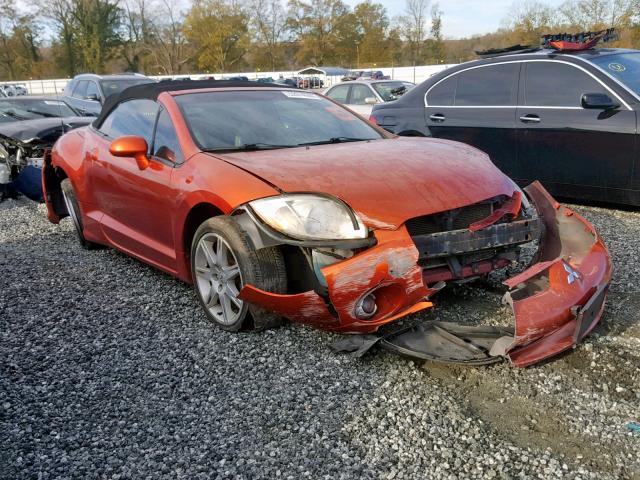 4A3AL35T77E034950 - 2007 MITSUBISHI ECLIPSE SP ORANGE photo 1